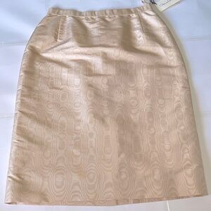 Oscar De La Renta Vintage NWT Silk Moire Pencil Skirt